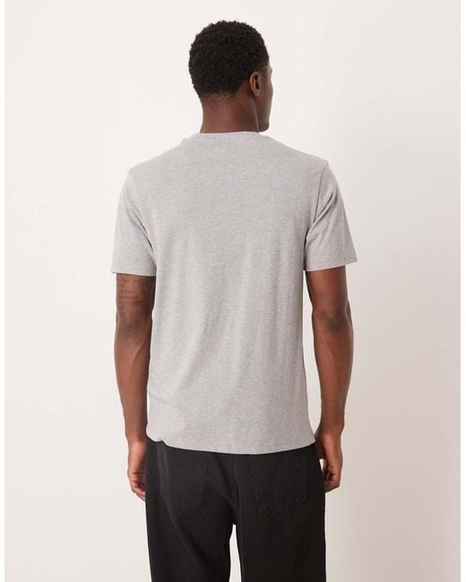 ASOS Gray Essentials Regular Fit T-shirt 2 Pack for men