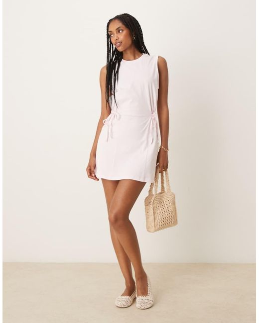 ASOS Pink Sleeveless Cinched Mini Dress