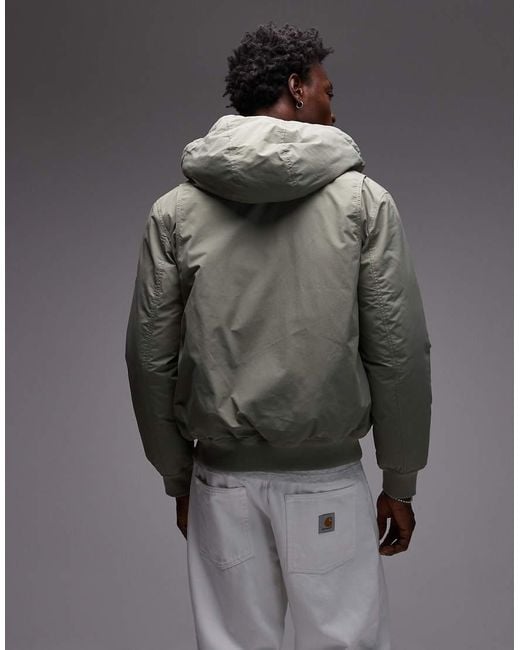 Tommy Hilfiger Gray City Bomber Jacket for men