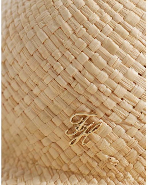 Tommy Hilfiger Natural Summer Shop Straw Hat