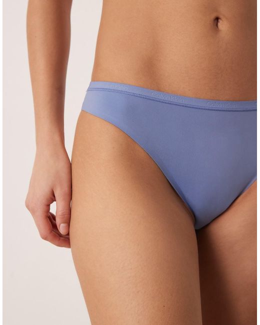 Calvin Klein Blue Perfectly Fit Seamless Bikini Briefs