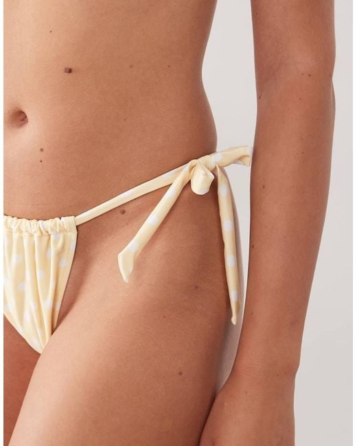 Going Somewhere Brown Polka Dot Halterneck Bikini Top