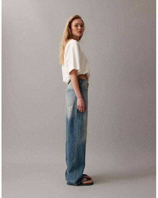 Hollister Gray High Rise baggy Jeans