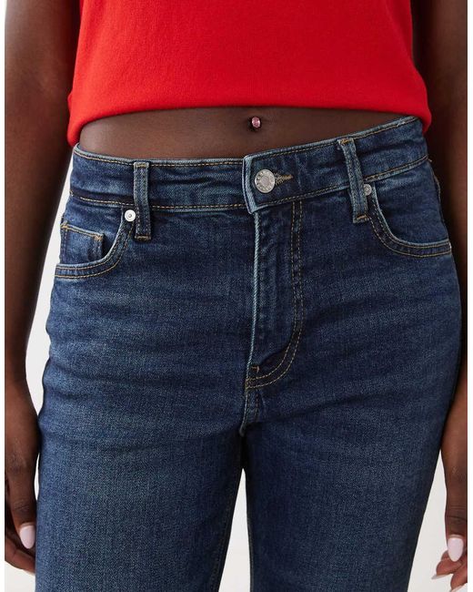 Mango Blue Sienna 100% Cotton Kickflare Jean