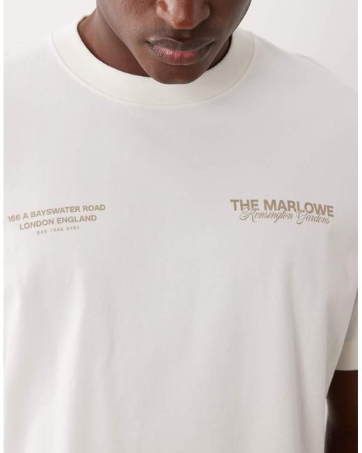 Abercrombie & Fitch White Marlowe Back Graphic T-shirt for men