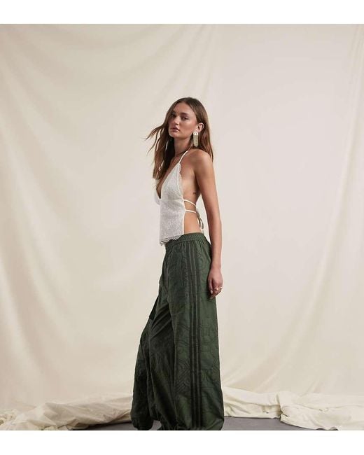 adidas Originals x ASOS Green Embroidered Track Pants