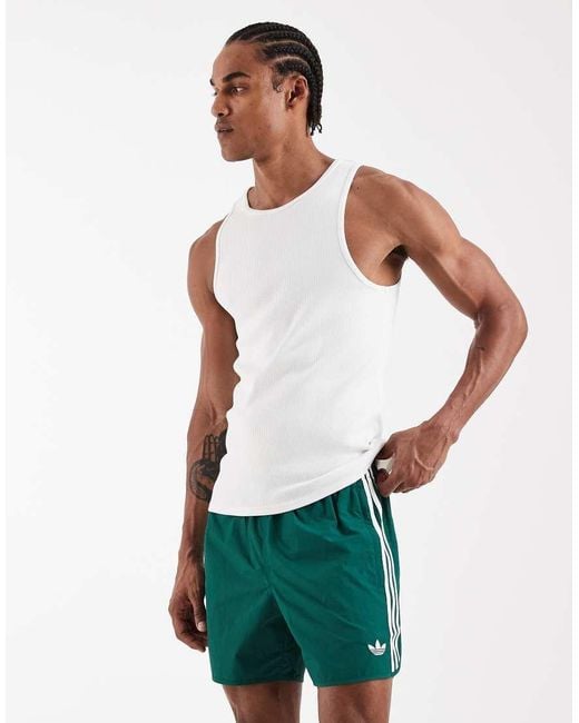 Adidas Originals White Sprinter Shorts for men