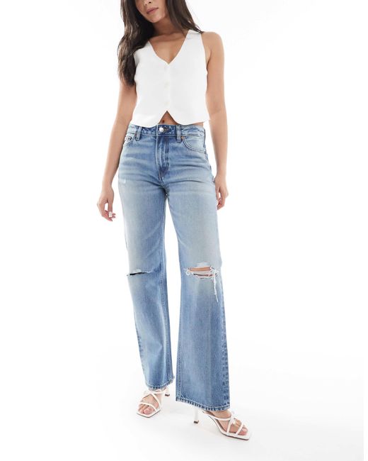 Calvin Klein Blue Signature 90s Straight Jeans