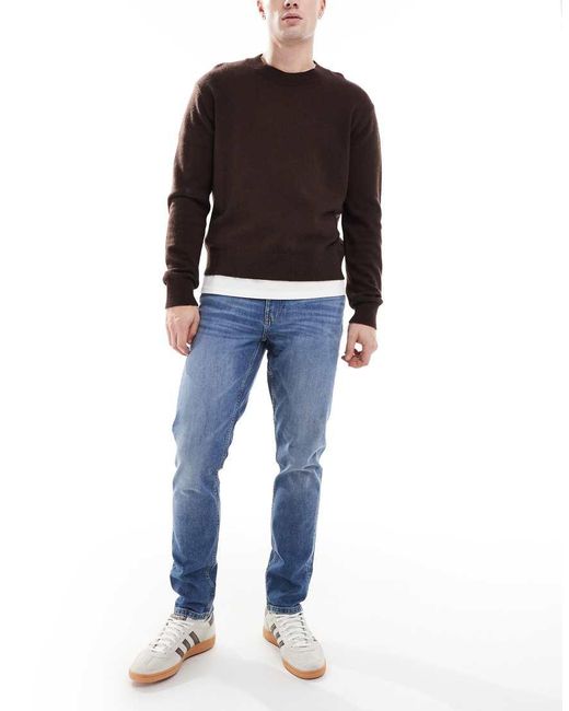 ASOS Blue Skinny Jeans for men
