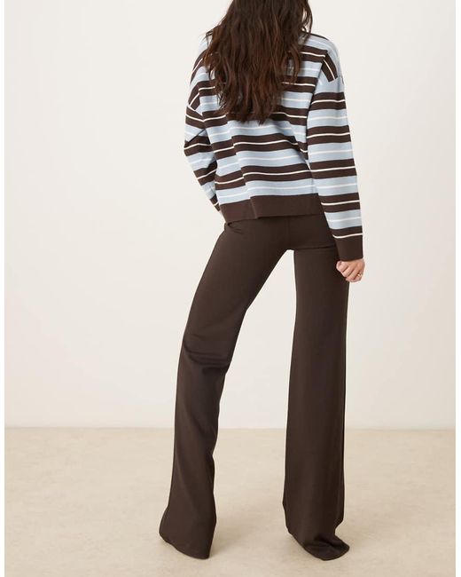 Mango Natural Seam Detail Flared Trouser
