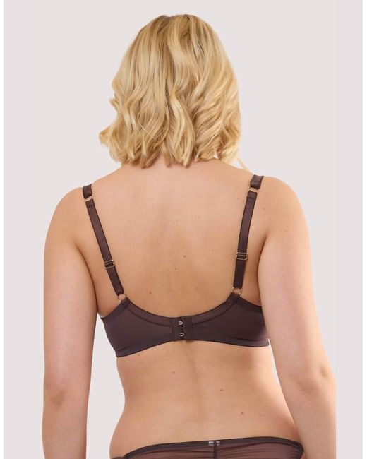 Playful Promises Natural Sierra Embroidery Plunge Bra
