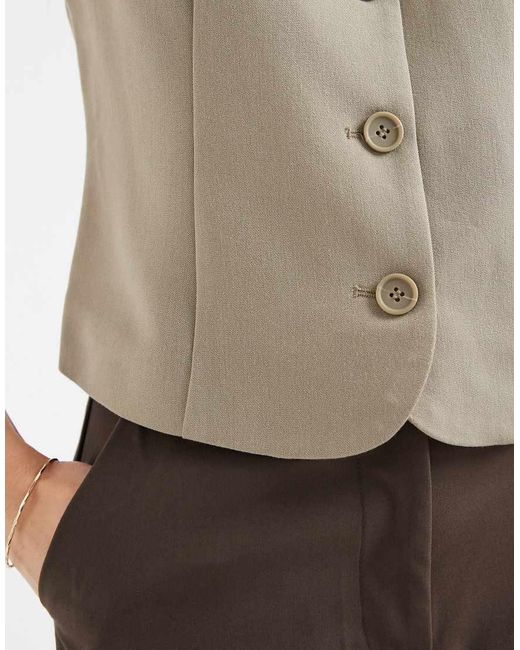 Pieces Multicolor Tailored Waistcoat