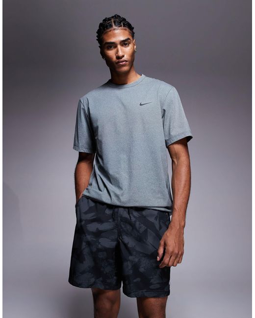 Nike – dri-fit – marmorierte shorts, 7 zoll schrittlänge in Blue für Herren