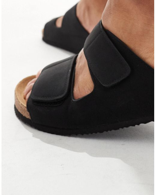 Jack & Jones Black Strap Sandal for men