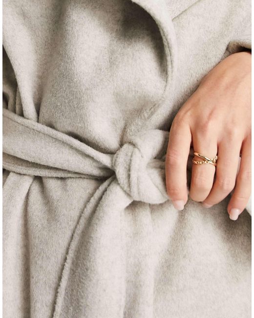 River Island Natural Belted Coat