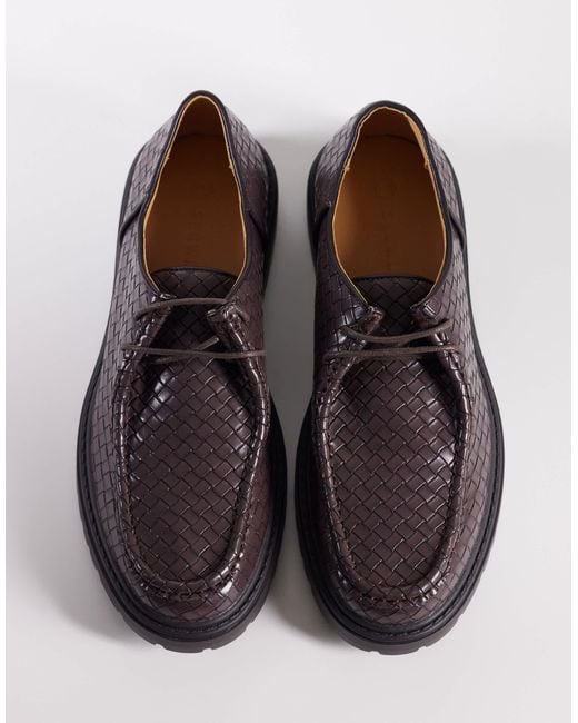 SEQWL – pier – schnürschuhe in Brown für Herren