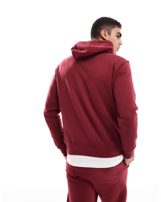Nike Red Club Hoodie for men