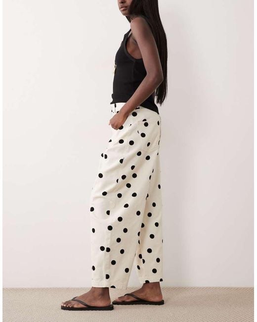 ASOS White Barrel Jean