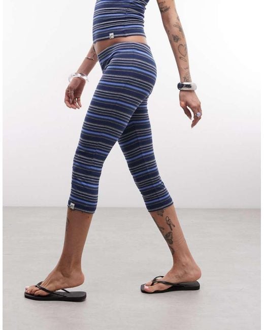 Collusion Blue Fitted Capris