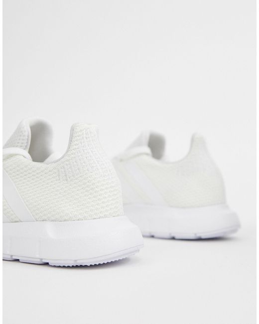 adidas white swift run trainers