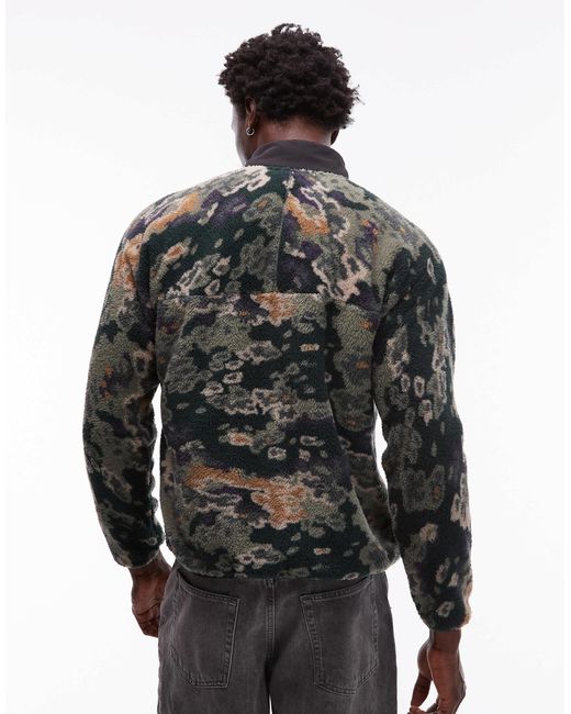 Element Black Classic Sherpa Zip Through Fleece for men