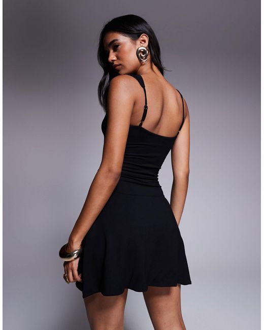 Oh Polly Blue Jolie Sweetheart Mini Dress