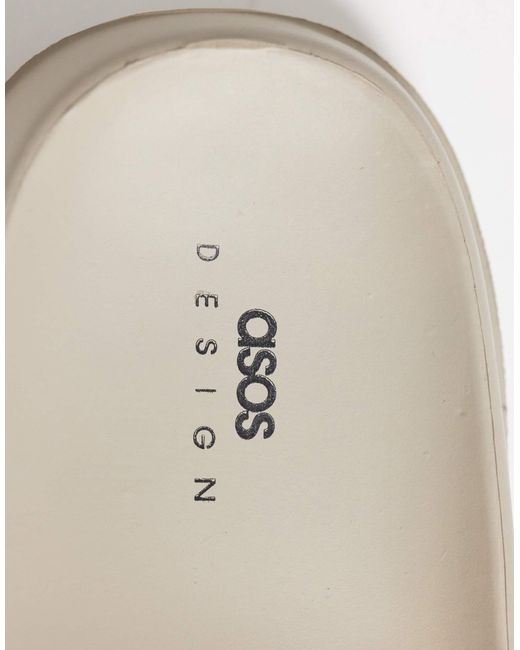 ASOS White Chunky Sliders for men