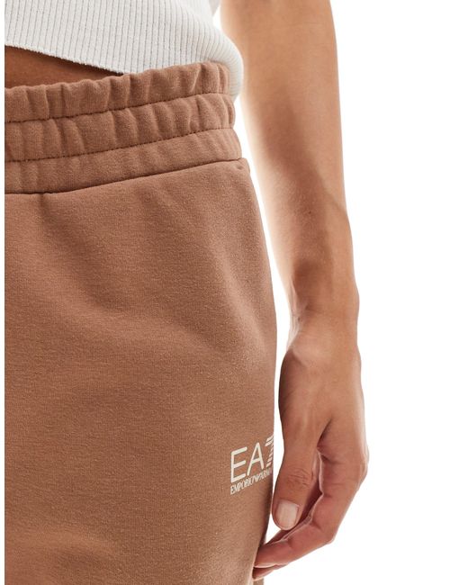 EA7 White Armani – – jogginghose aus sweatshirt-stoff