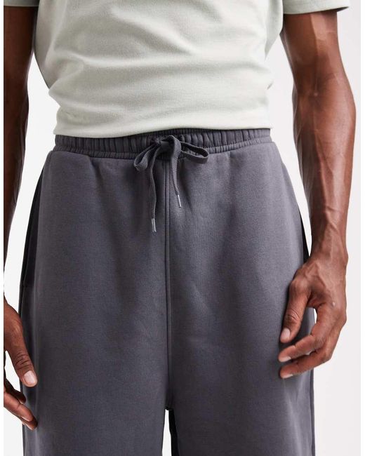 Joggers Gris Básicos De Corte Suelto Essentials De ASOS de hombre de color Blue