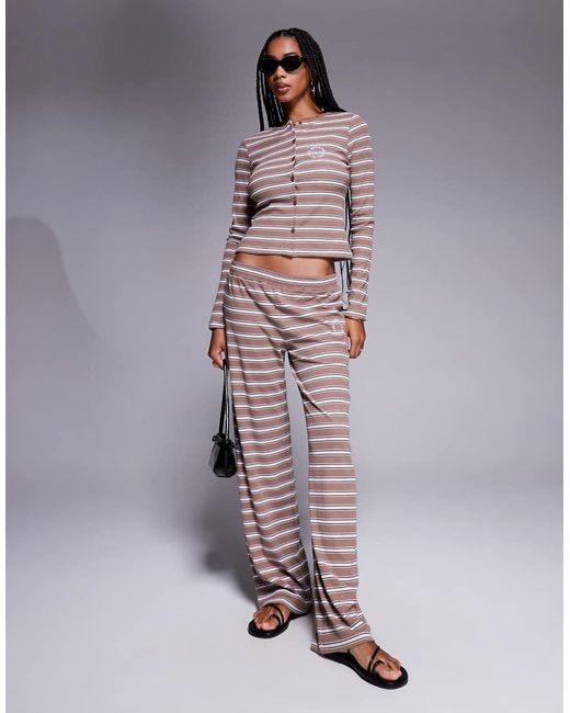 ASOS Gray Weekend Collective Co-ord Stripe Cardigan