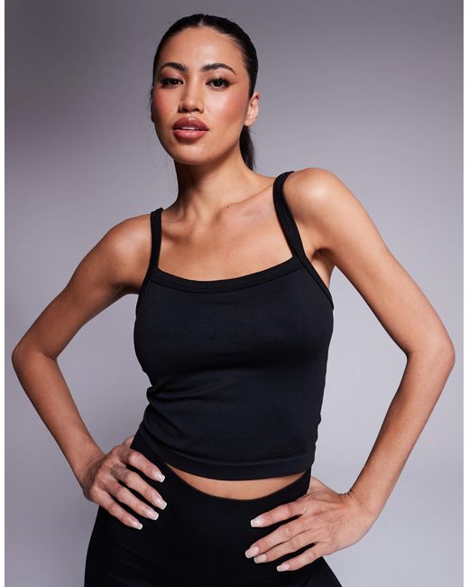 4505 Black – nahtloses sport-trägertop