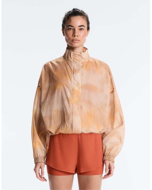 Oysho Red Tie-Dye Print Track Jacket