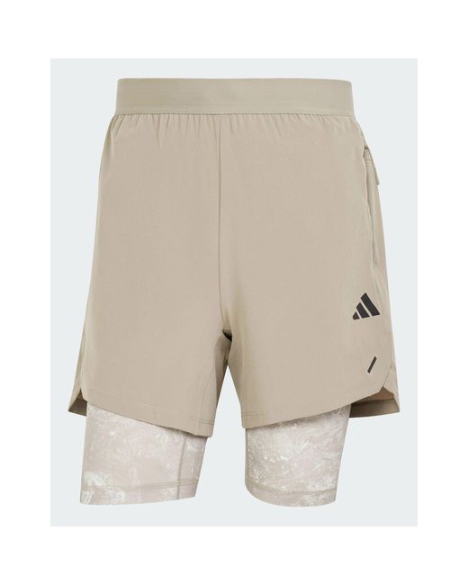 Adidas Originals Green Power Workout 2-in-1 Shorts for men