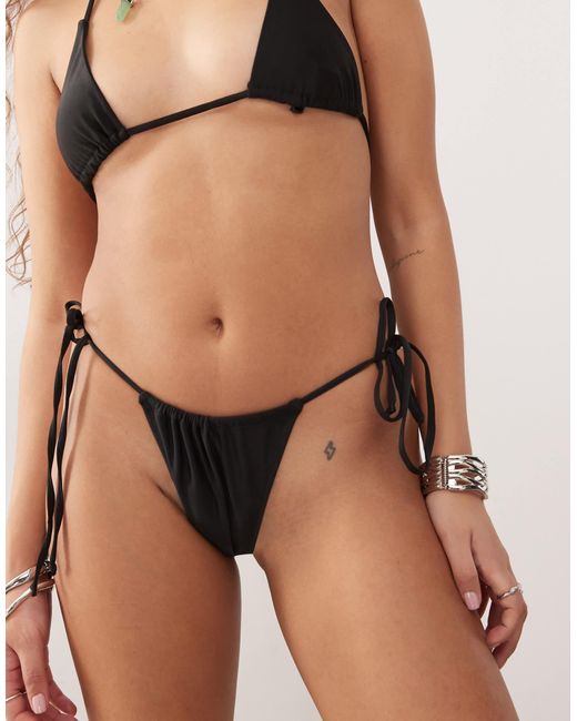 Collusion Natural Mix And Match Tie Side Bikini Bottom