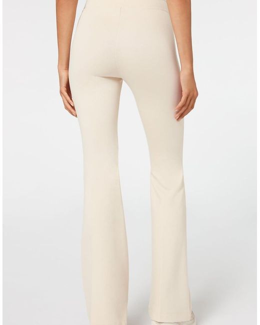 Calzedonia Natural Flared Trousers