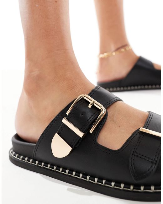 SEQWL Natural – flache sandalen