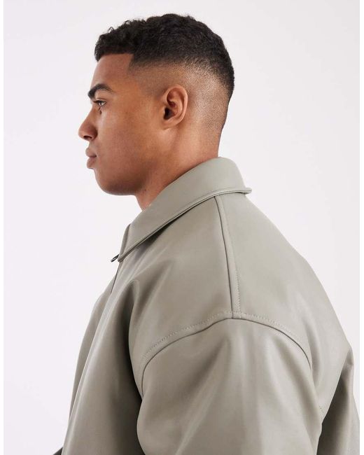 ASOS Gray Bomber Jacket for men