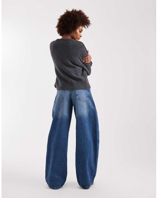 ONLY Blue Taylor High Waist Barrel Jeans