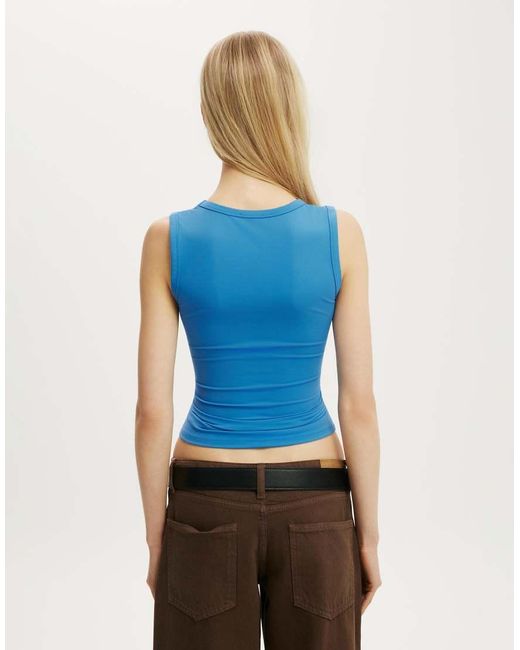 Cotton On Blue Hold Me V Neck Tank