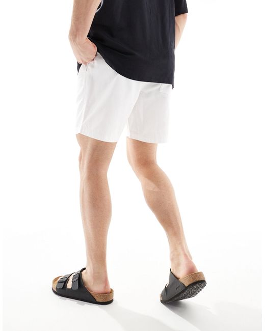 ASOS Black Slim Chino Shorts for men