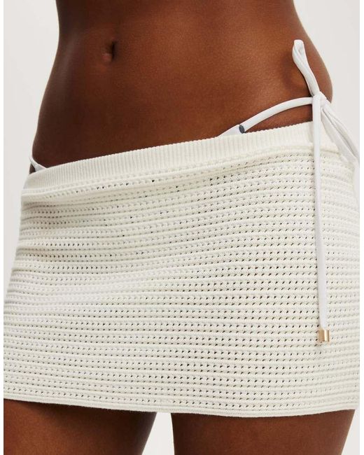 Cotton On Natural Lenni Knit Mini Skirt