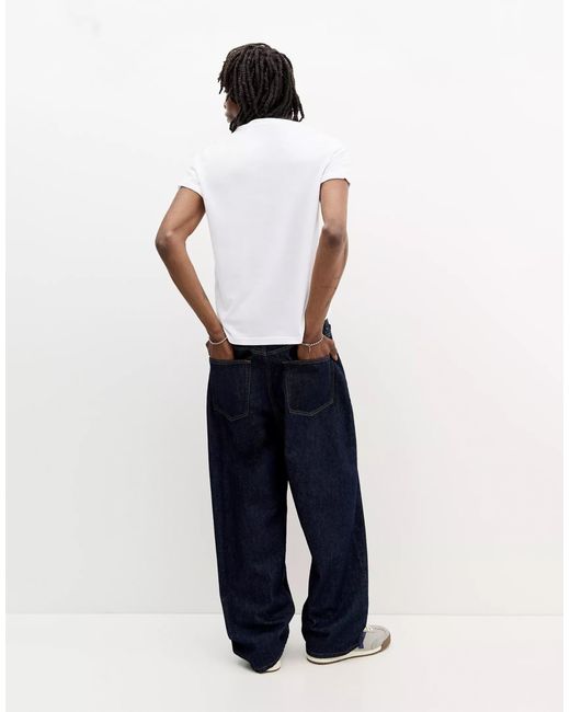 Pull&Bear – basic-muskelshirt in White für Herren