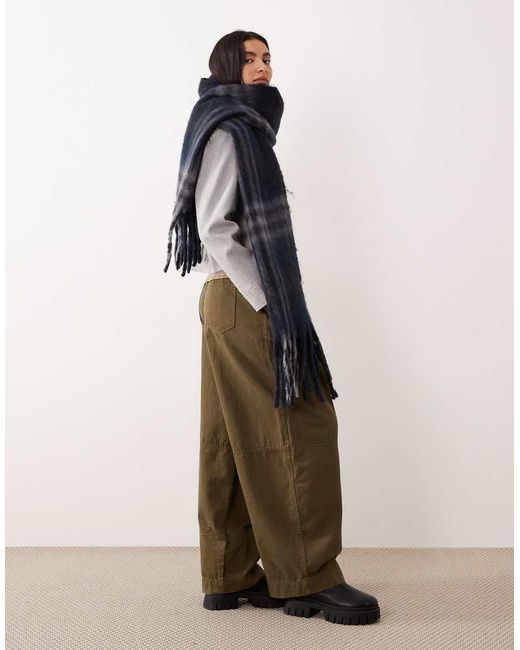 Dickies Blue Oversized Scarf