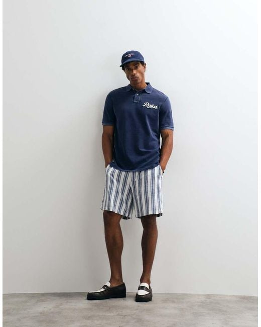 Polo Ralph Lauren Blue Short Sleeve Classic Polo Shirt for men