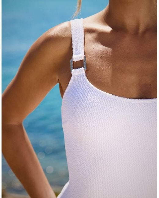 South Beach Blue X Sasha Corte-t Swimsuit With Hardware Detail