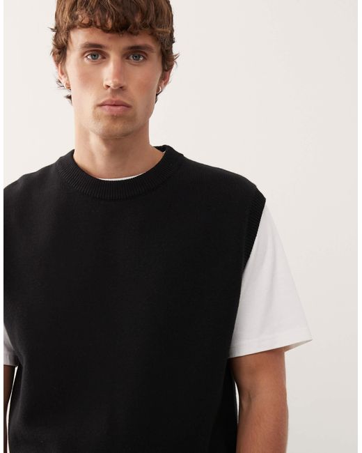 Débardeur en maille Weekday pour homme en coloris Black