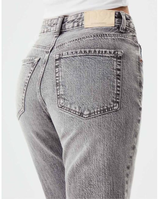 Stradivarius White Tall D98 Straight Leg Jeans