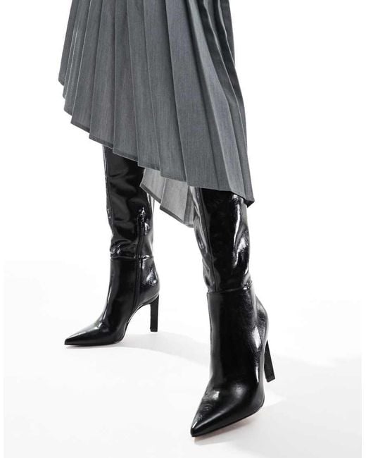 ASOS Blue Cancun Knee High Boots