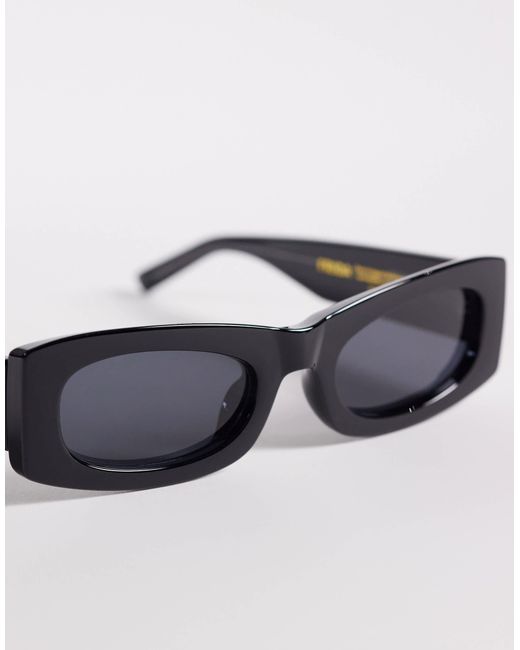 A.Kjærbede White Frida Rectangular Sunglasses
