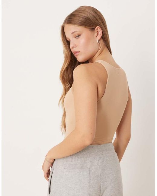 agon® Natural Sleeveless Boydsuit